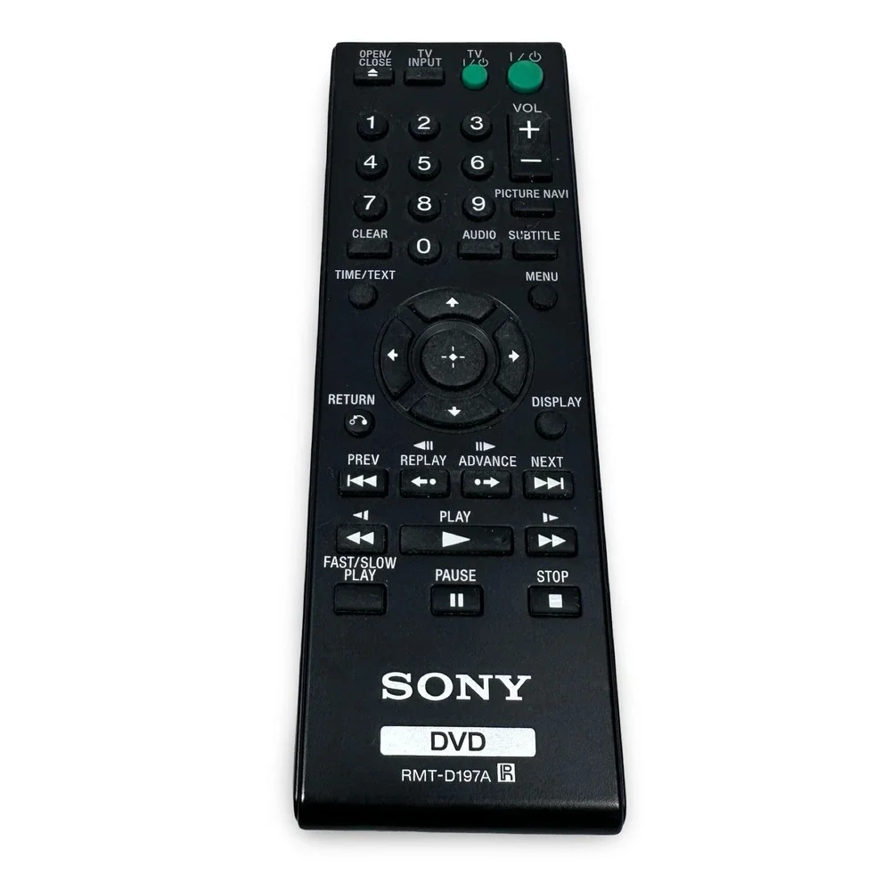 Sony RMT-D197A DVD Player Remote Control Black OEM Replacement Controller